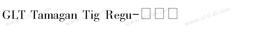 GLT Tamagan Tig Regu字体转换
